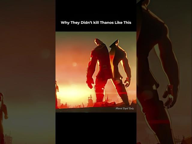 Why They Didn't Killed Thanos Like This #shorts #marvel #ytshorts #mcu