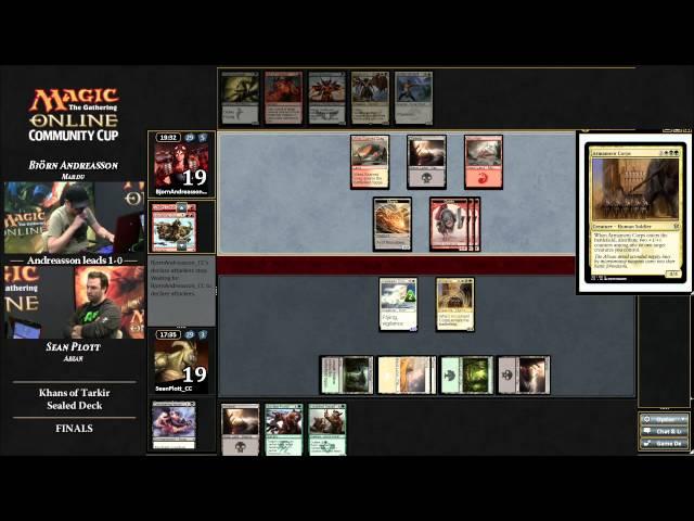 Magic Online Community Cup Pre-Prerelease Final: Sean Plott vs. Björn Andreasson