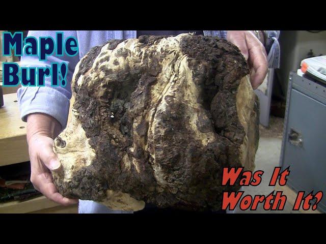 MASSIVE Maple BURL Bowl!  Wood Turning