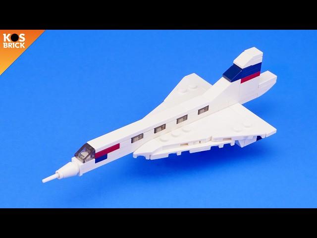 Lego Mini Concorde Plane (Tutorial)