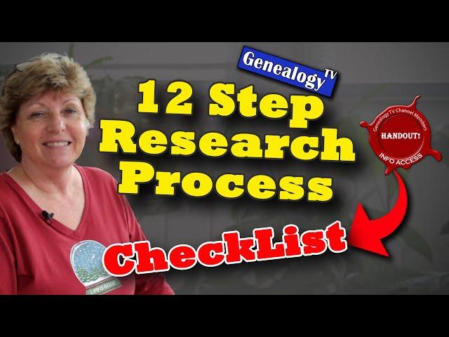 12 Step Process for Researching Your Family History: Checklist