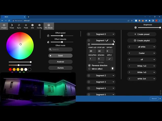 WLED how to use segments