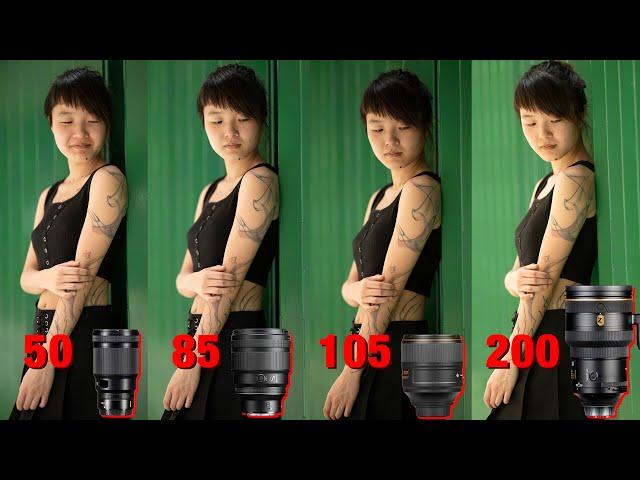 The ULTIMATE Nikon Portrait Prime Lens SHOOT OUT (50 85 105 200)