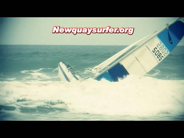 Captain Calamity crashes and capsizes - Mischief the boat is destroyed in waves