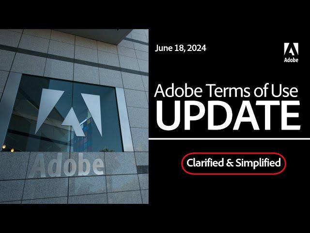 Clarifying Adobe's Terms of Use Update