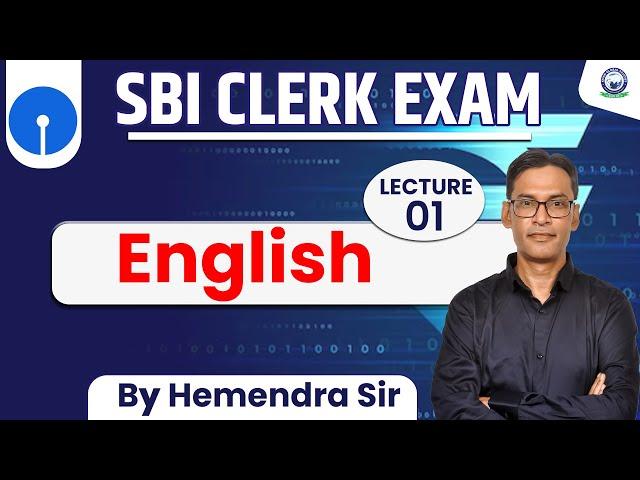 SBI Clerk Exam || English || Lecture - 1 || By Hemendra Sir #bankingexams #kgs #sbiclerk