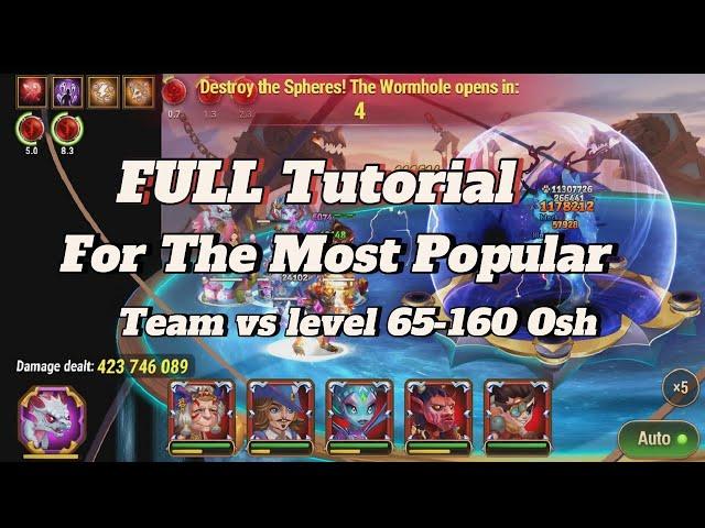 What is The Best Osh team in Asgard Guild Raid? Hero Wars: Dominion Era Seymour 4k