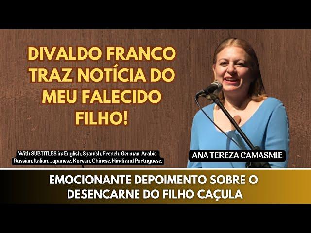 Ana Tereza ️ DIVALDO FRANCO BRINGS NEWS OF MY DECEASED SON! - Spiritism  #mensagensdobem