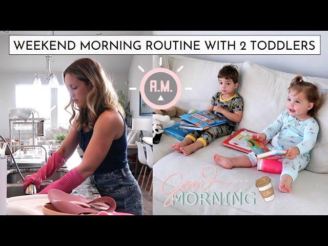 7am Weekend Morning Routine with 2 Toddlers | productive habits