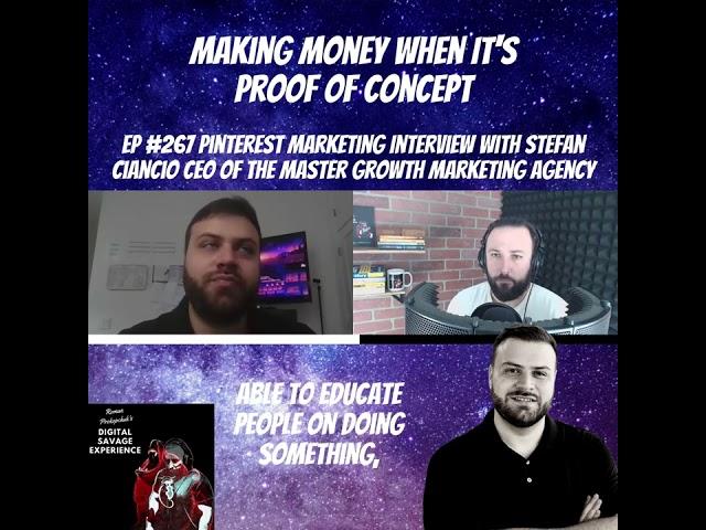 Making Money When It's Proof of Concept - Clip From Ep 267 Pinterest Marketing With Stefan Ciancio