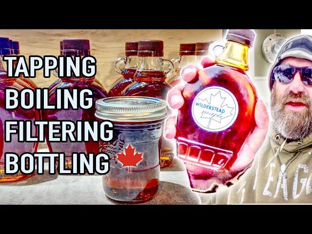 Making Maple Syrup At Home From Start To Finish - Every Step From Tap To Bottle | How To Make It