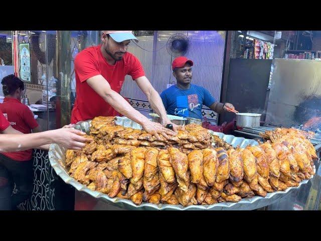 AYAM BAKAR TERVIRAL DI DELHI INDIA! DI OBRAL MELIMPAH RUAH DI NAMPAN SUPERBESAR! RATUSAN KG/HARI