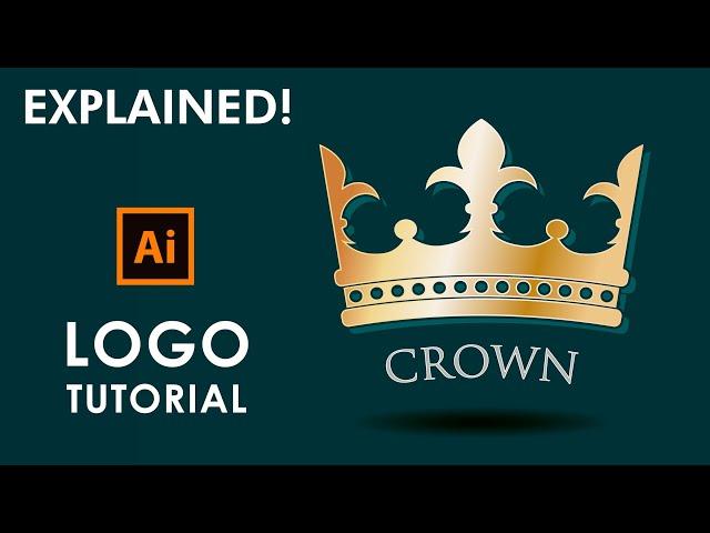 How to design a Crown Logo - Illustrator Tutorial