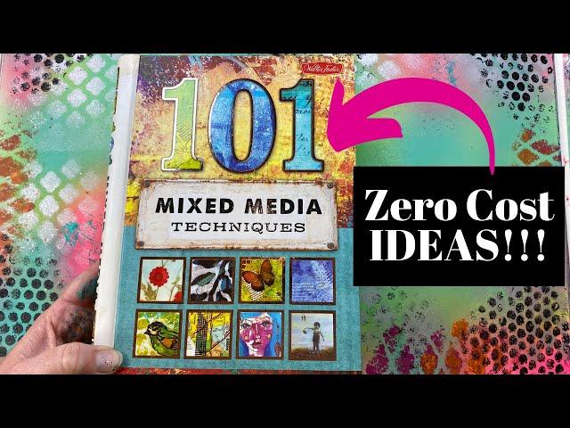 8 CHEAP & EASY Mixed Media Art Ideas I Haven't Tried Yet! [Stenciling & Stamping Techniques]