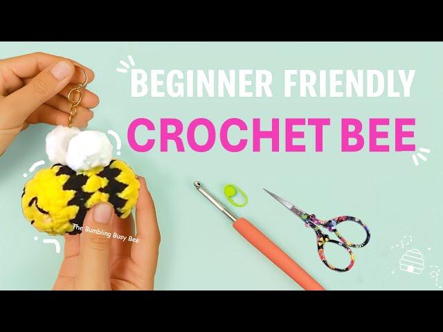 Crochet Bee Keychain - FULL Tutorial