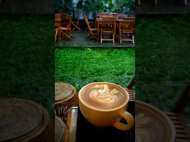 90° enjoying the rain with #coffee #barista #latteart #oppa #vlog #tagaytay #mendez #coffeelover