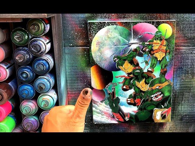 The Amazing Ninja Turtles by Spray Art Eden