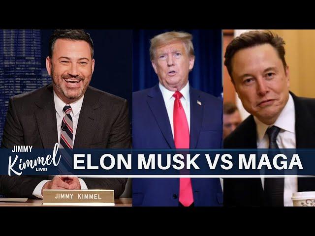 Hilarious! Jimmy Kimmel Roasts Musk’s Feud with MAGA ‘Contemptible Fools’