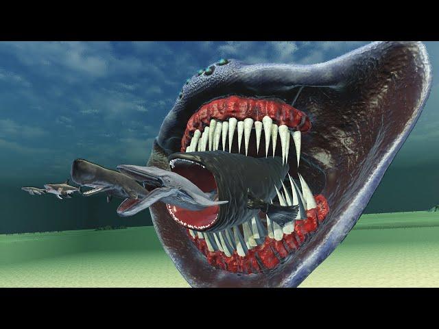 Fish Eat Fish | Fish AND Sea Monster Size Comparison in 3D Animation | Realistic World Data