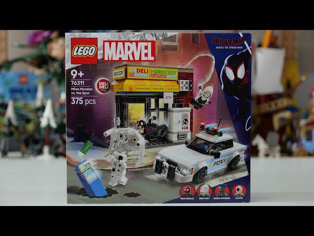 LEGO Spider-Man Across the Spider Verse 76311 Miles Morales vs. the Spot - LEGO Speed Build Reviiew