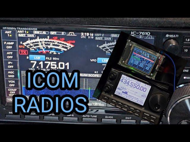 M0FXB with ICOM Radios in Shack & More