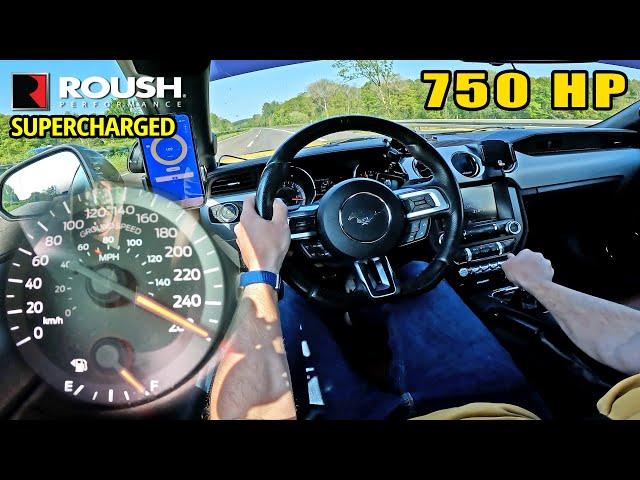 750HP ROUSH SUPERCHARGED MUSTANG is a WHINING BEAST on the AUTOBAHN!