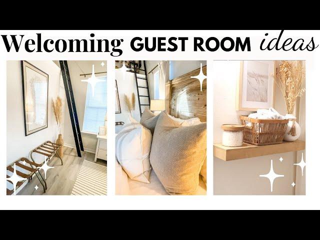 Welcoming Guest Room Ideas | Guest Room Decorating Ideas | Flexispot S3 Adjustable Bed