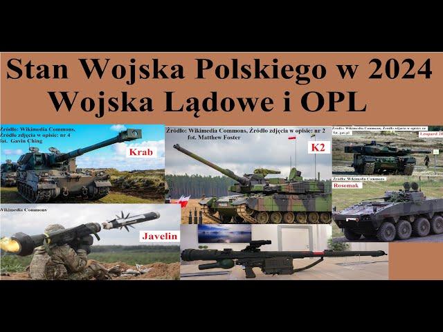 Stan Wojska Polskiego w 2024 roku - Wojska Lądowe i OPL