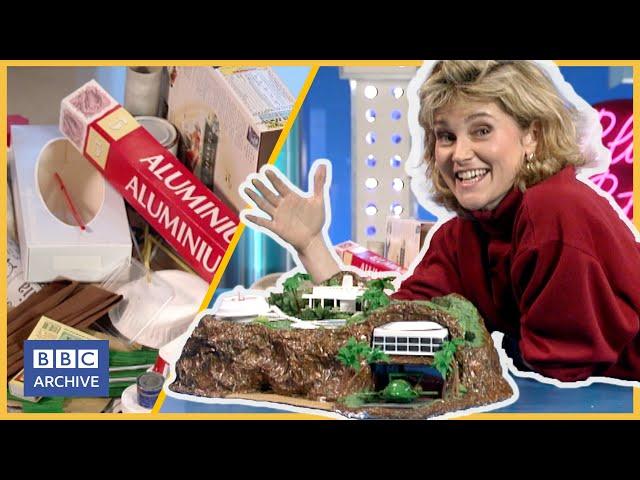 1993: Make your own THUNDERBIRDS TRACY ISLAND | Blue Peter | Childhood Nostalgia | BBC Archive