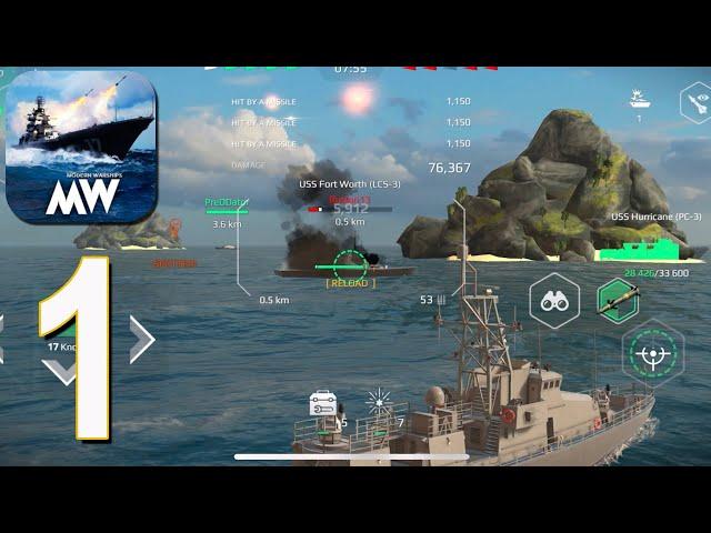 Modern Warships - Walkthrough Gameplay part 1(iOS, Android)