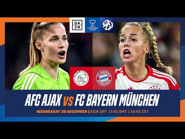 Ajax vs. Bayern Munich | UEFA Women's Champions League 2023-24 Matchday 4 Full Match