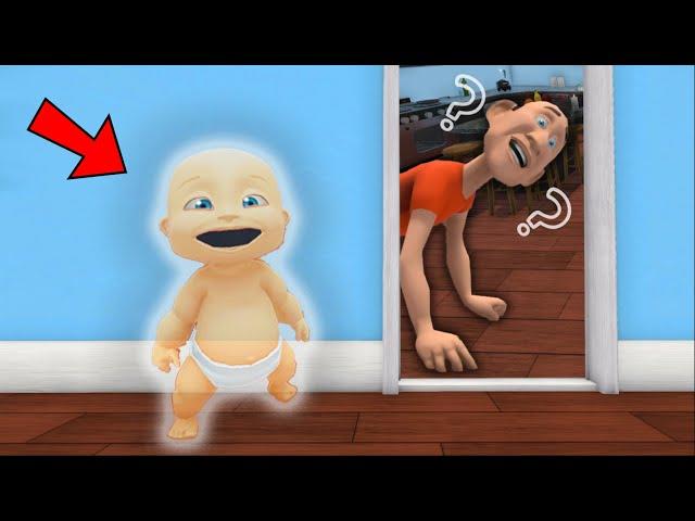 Baby Turns INVISIBLE to Prank EVIL Daddy!