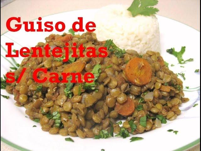 Receta: Guiso De Lentejas S/ Carne (Riquísimas!!)