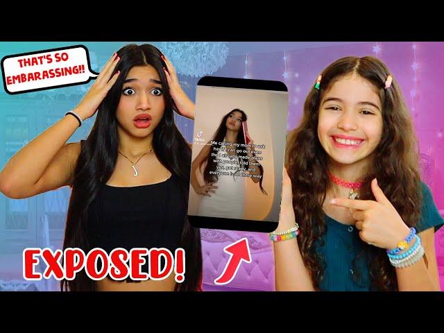 EXPOSING MY SISTER’S PRIVATE TIK TOKS & REACTING TO THEM!