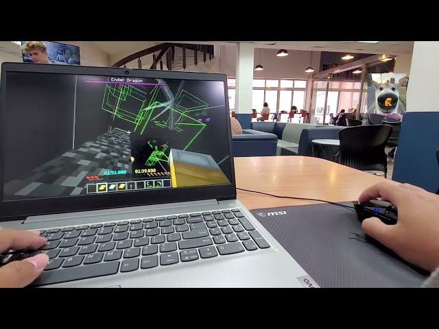 Speedrunning Minecraft... In School?