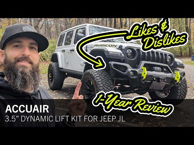 LIKES & DISLIKES AFTER ONE YEAR - AccuAir 3.5" Dynamic Lift Kit for Jeep JL (2018-2023)