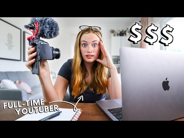 How To Make YouTube Your Full-Time Job // ACTUAL steps to follow & advice from a full-time YouTuber