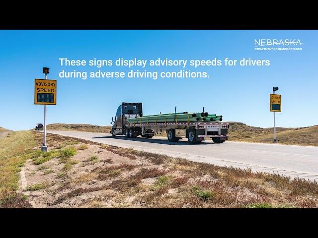 Introducing the Variable Advisory Speed Sign - Nebraska Department of Transportation