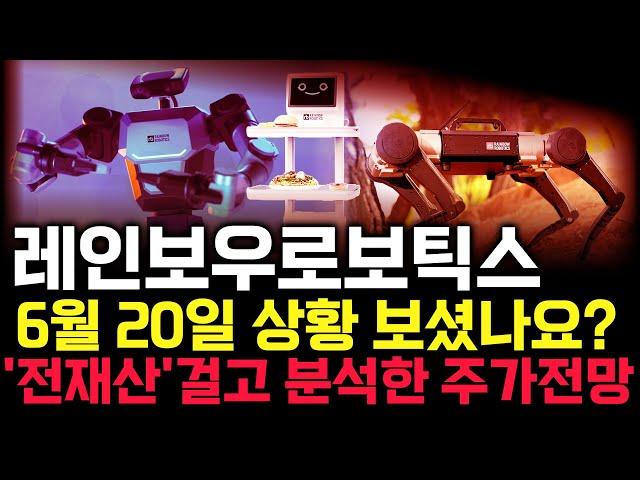레인보우로보틱스 주가 전망. 피 끓는 금요일. 이제 세력 운전은 반드시 이렇게 차트 만듭니다. 핵심은 '이 것'. 6월 20일 방송.