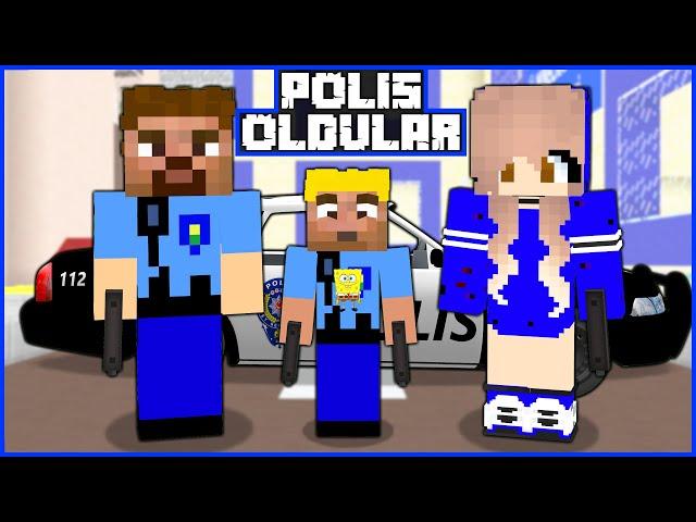 ARDA VE AİLESİ 24 SAAT BOYUNCA POLİS OLDU!  - Minecraft ZENGİN FAKİR HAYATI