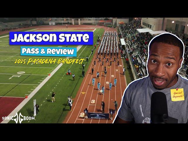 BandHead REACTS to Jackson State "Sonic Boom of South"  | Pasadena Bandfest Pass & Review (2025)