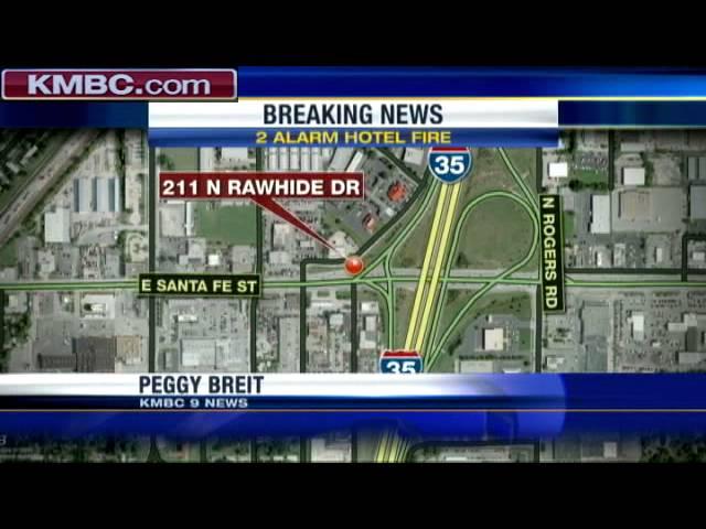 Olathe Firefighters Battle 2-Alarm Motel Fire