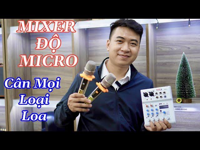 Mixer E4 Pro Thần Thánh CÓ SẴN MICRO - CÂN MỌI LOẠI LOA KHÓ NHẰN