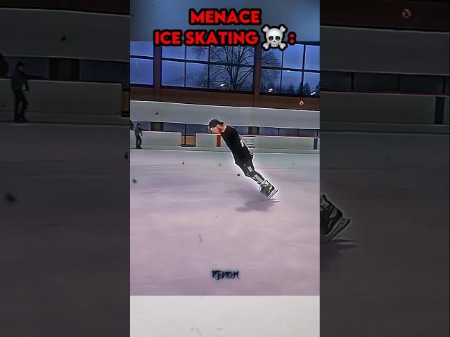 Normal ice skating vs Menace ice skating #trollface #edit #troll