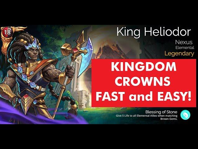 Gems of War Kingdom Pass fast low level team! Easy Kingdom Crowns!