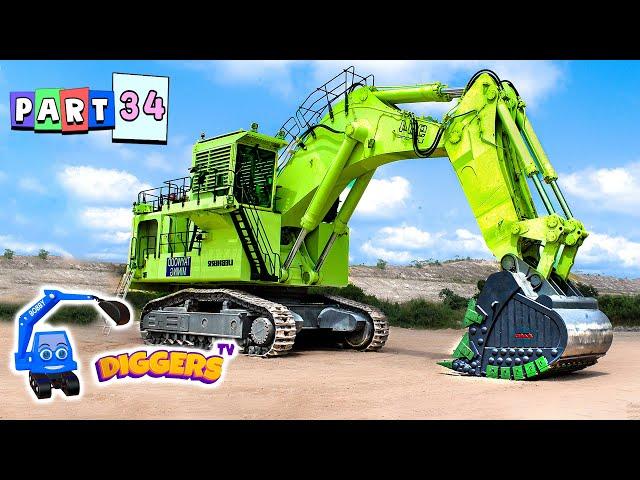 Diggers For Kids  Diggers At Work, Dump Trucks, Loaders, Crawler Excavators | Diggers TV