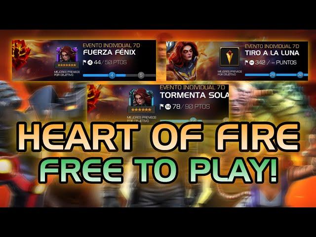 GET ALL THESE FREE TO PLAY PRIZES IN THE HEART OF FIRE EVENT! | HEART OF FIRE! | FREE TO PLAY | MCOC