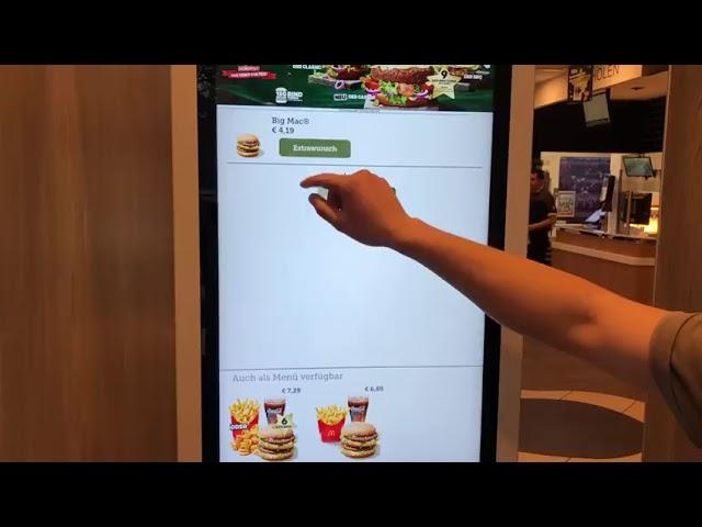 Wie bestelle ich am Kiosk bei McDonald's - Kurzanleitung