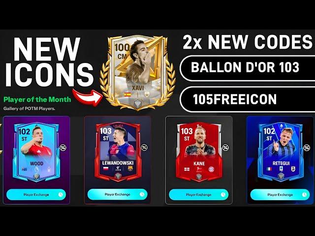 2x REDEEM CODES ! UPCOMING POTM ,TOTW & ICONS IN FC MOBILE