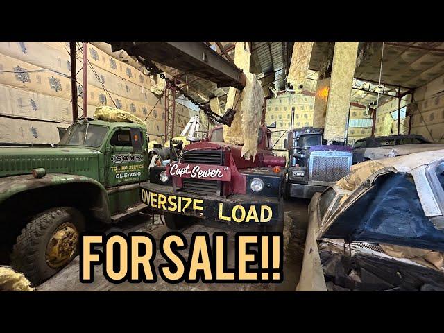 Insane Tow truck/semi collection, every truck is for-sale! Mack’s,Autocars, and 6x6 federals!